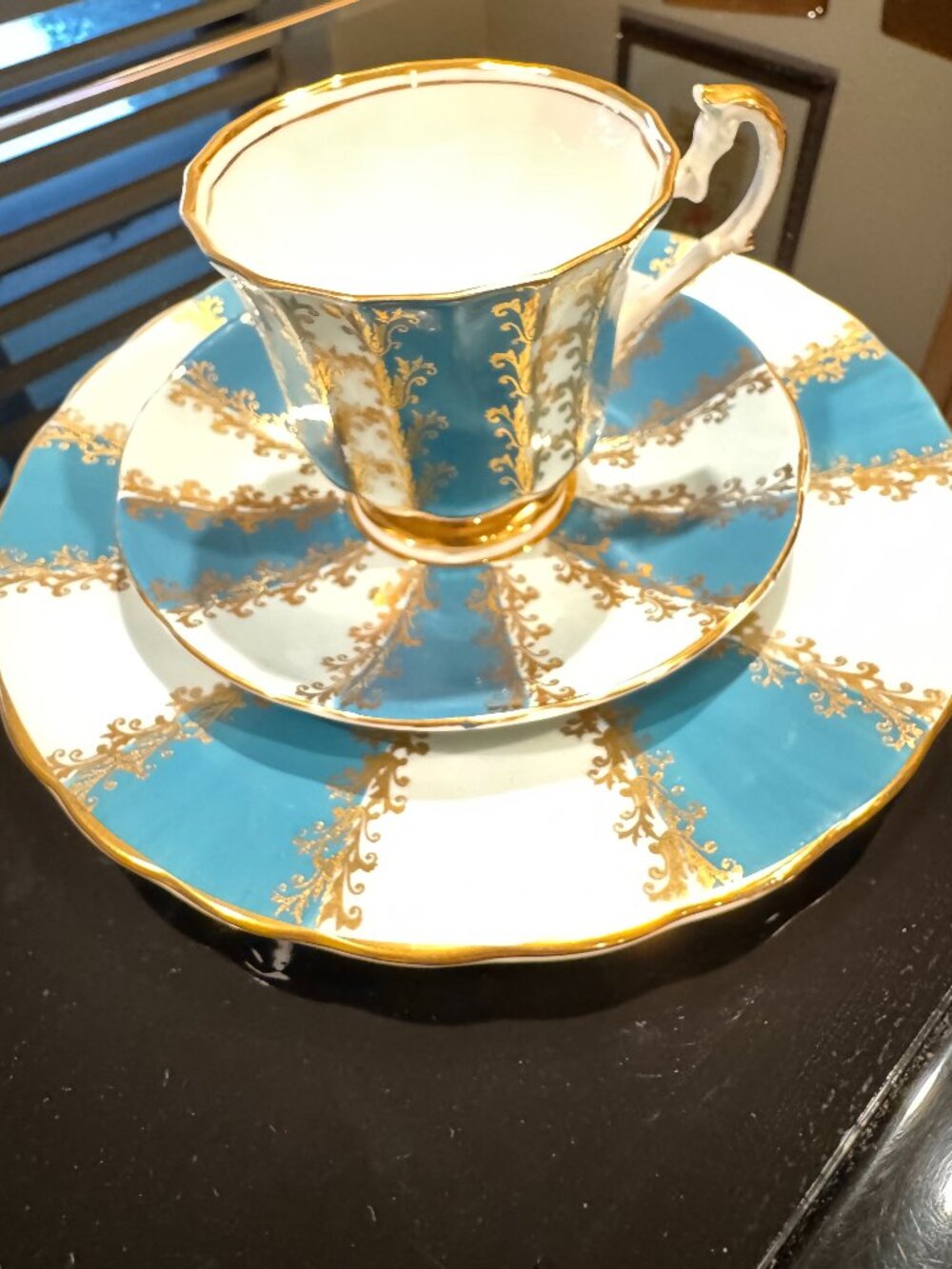 Vintage Elizabethan Tea Cup, Saucer, Salad Plate Set